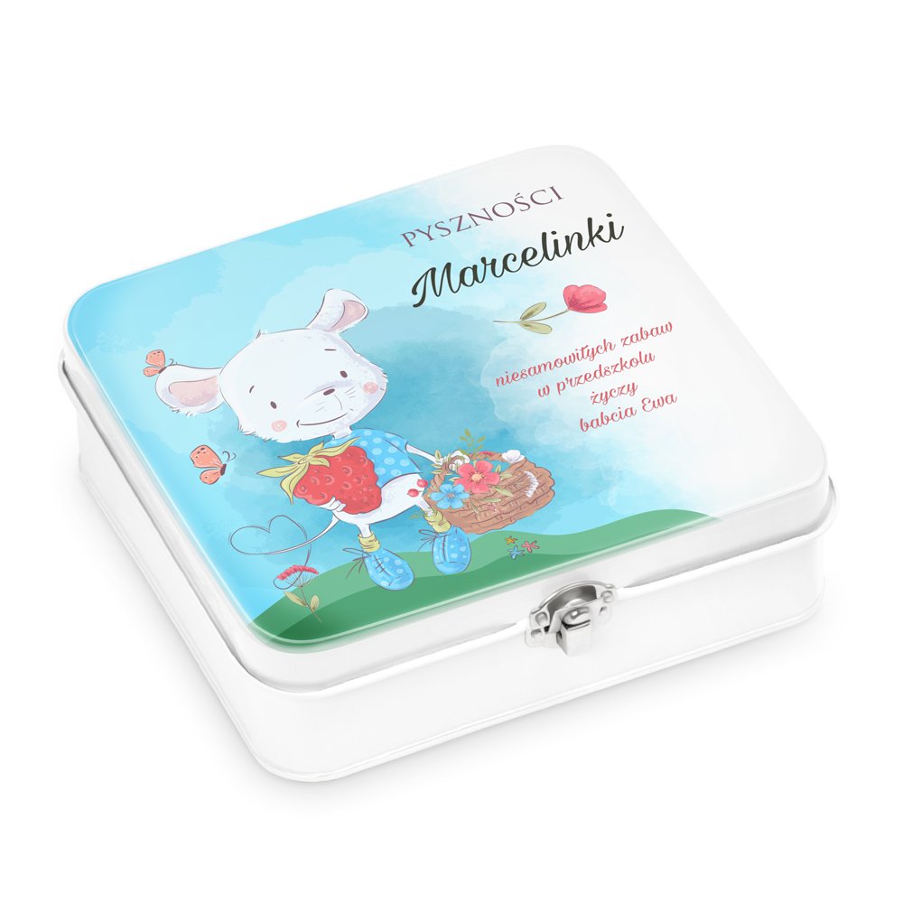 niadaniwka metalowa lunch box z nadrukiem dla dziewczynki na imieniny