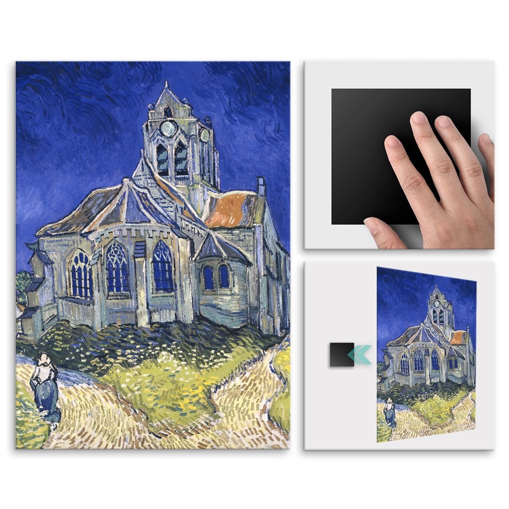 Plakat metalowy Vincent Van Gogh The Church in Auvers-sur-Oise, View from the Chevet M