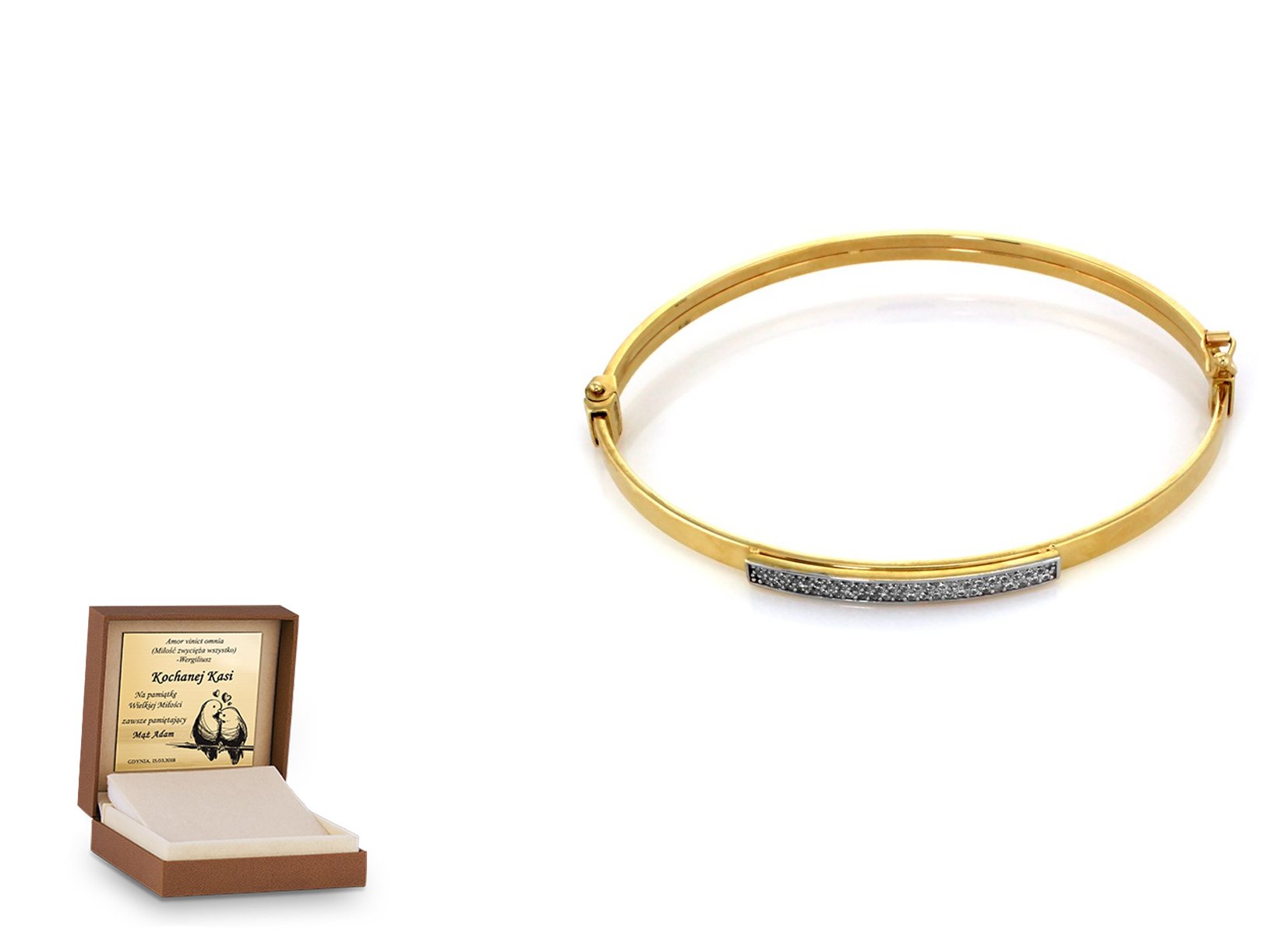 Zota bransoletka 585 koo bangle kko prezent